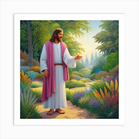Jesus In The Garden 1 Art Print