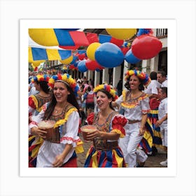 Venezuelan Carnival 2 Art Print