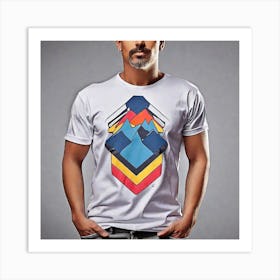 Mountain T-Shirt 1 Art Print