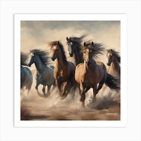 Wild Horses Art Print