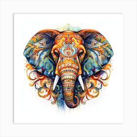 Elephant Series Artjuice By Csaba Fikker 038 1 Art Print