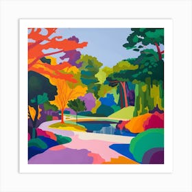 Abstract Park Collection Ibirapuera Park Lisbon Portugal 1 Art Print