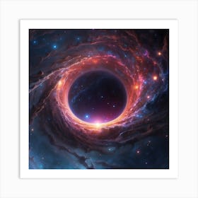 Black Hole In Space Art Print