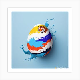 Multi Colored Egg(1) Art Print