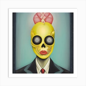 Woman In A Suit Art Print