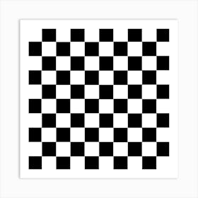 Grid Domino Bench And Black Art Print