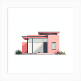 Modern House Vector Illustration 5 Art Print