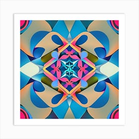 Abstract Psychedelic Pattern 1 Art Print