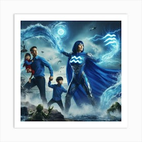 Aquarius Super Mom #5 Art Print