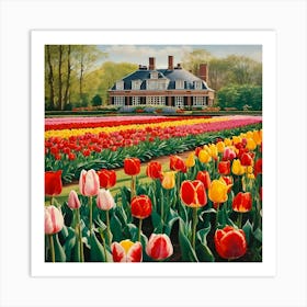 Tulip Field Art Print