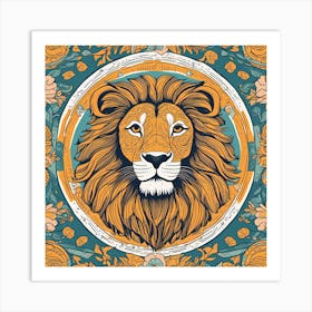 Lion Head 1 Art Print