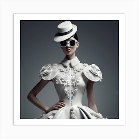 White Dress 1 Art Print