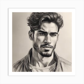 Portrait Of A Man 1 Art Print