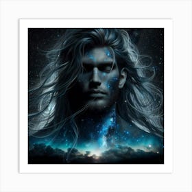 Cosmic Masculine Beauty 1 Art Print