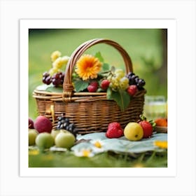 Picnic Basket 2 Art Print