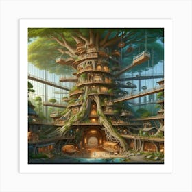 Tree House Art Print