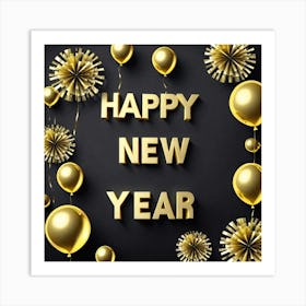 Happy New Year 63 Art Print