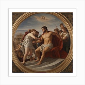 Aphrodite And Adonis Art Print