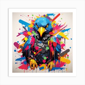 Colorful Parrot 1 Art Print