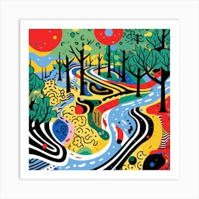 'The Forest' 5 Art Print