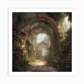 Fantasy City 27 Art Print