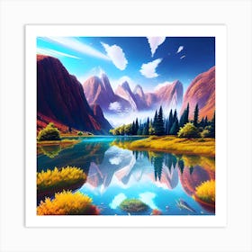 Mountain Landscape 14 Art Print