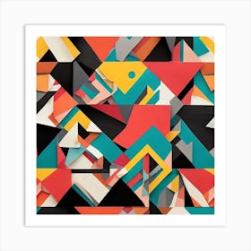 Abstract Geometric Pattern Art Print