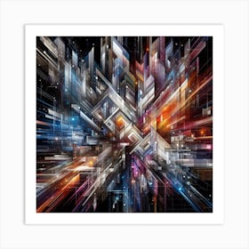 Abstract City Art Print