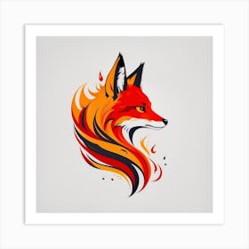 Fox Head 7 Art Print