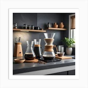 Coffee Maker In The Kitchen 1 Art Print