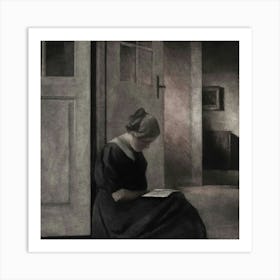 Woman Reading Art Print