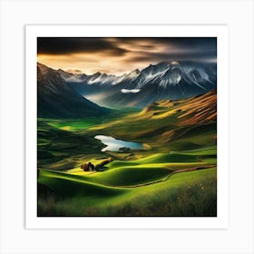 Landscape Painting 197 Art Print