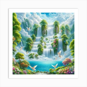 Waterfall 3 Art Print