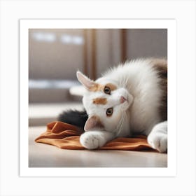 Portrait Of A Cat Art Print