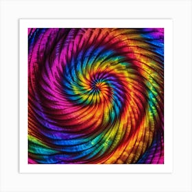 Swirling tie-dye Art Print