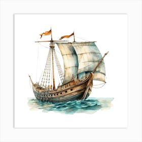 Sailing Ship 2 Art Print