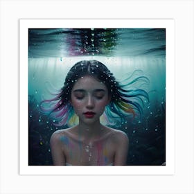 Underwater Girl 1 Art Print