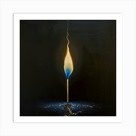 Burning Candle Art Print