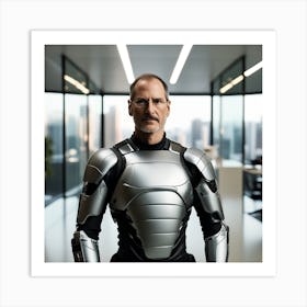 Steve Jobs In Armor 3 Art Print