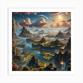 Fantasy Landscape 10 Art Print