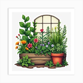 Garden Box Art Print