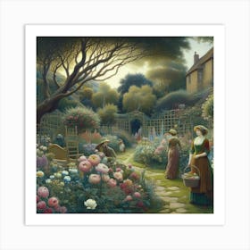 Garden In Bloom 4 Art Print