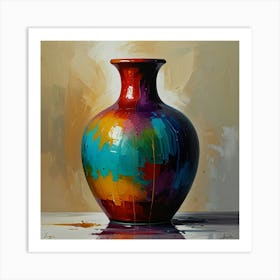 Colorful Vase Art Print