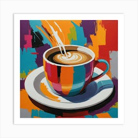 Coffee Splash 2 Art Print