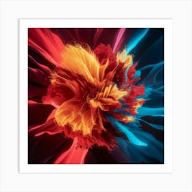 Abstract Flower Art Print