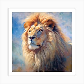 Lion Hyper Realistic Art Print