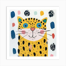 Charming Illustration Jaguar 2 Art Print