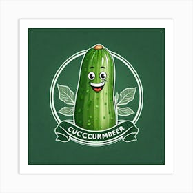 Cucumber As A Logo (31) Art Print