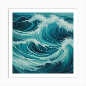 Ocean Waves 8 Art Print