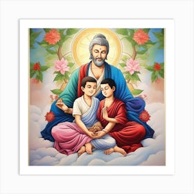 Buddha Was Not A Buddhist, Jesus Was Not A Christian, Muhammad Was Not A Muslim They Were Teachers Who Taught Love Art Print